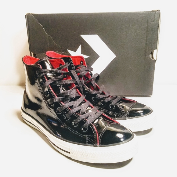 converse patent leather sneakers